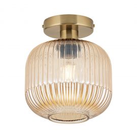 Lustre aplicate - Lustra aplicata cu sticla canelata CARNEVAL chihlimbar