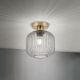 Lustre aplicate - Lustra aplicata cu sticla canelata CARNEVAL fumuriu