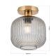 Lustre aplicate - Lustra aplicata cu sticla canelata CARNEVAL fumuriu