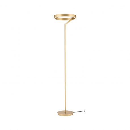 Lampadare - Lampadar LED circular iluminat sus si jos KOLK auriu periat