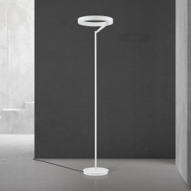 Lampadare - Lampadar LED circular iluminat sus si jos KOLK alb