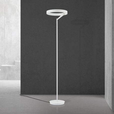 Lampadare - Lampadar LED circular iluminat sus si jos KOLK alb