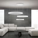 Lustra LED circulara cu 3 inele KOLK personalizabil alb, auriu sau negru