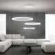 Pendule, Lustre suspendate - Lustra LED circulara cu 3 inele KOLK personalizabil alb, auriu sau negru