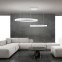 Lustra LED circulara cu 2 inele KOLK personalizabil alb, auriu sau negru