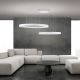 Pendule, Lustre suspendate - Lustra LED circulara cu 2 inele KOLK personalizabil alb, auriu sau negru