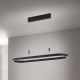 Pendule, Lustre suspendate - Lustra LED ovala iluminat sus si jos CARRARA negru