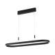 Pendule, Lustre suspendate - Lustra LED ovala iluminat sus si jos CARRARA negru