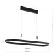 Pendule, Lustre suspendate - Lustra LED ovala iluminat sus si jos CARRARA negru