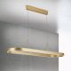 Pendule, Lustre suspendate - Lustra LED ovala iluminat sus si jos CARRARA auriu mat