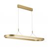 Lustra LED ovala iluminat sus si jos CARRARA auriu mat