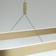 Pendule, Lustre suspendate - Lustra LED ovala iluminat sus si jos CARRARA auriu mat