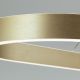 Pendule, Lustre suspendate - Lustra LED ovala iluminat sus si jos CARRARA auriu mat