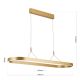 Pendule, Lustre suspendate - Lustra LED ovala iluminat sus si jos CARRARA auriu mat
