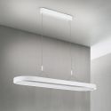 Lustra LED ovala iluminat sus si jos CARRARA alb