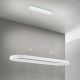 Lustra LED ovala iluminat sus si jos CARRARA alb