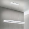 Lustra LED ovala iluminat sus si jos CARRARA alb