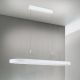 Pendule, Lustre suspendate - Lustra LED ovala iluminat sus si jos CARRARA alb