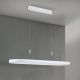 Pendule, Lustre suspendate - Lustra LED ovala iluminat sus si jos CARRARA alb