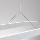 Pendule, Lustre suspendate - Lustra LED ovala iluminat sus si jos CARRARA alb