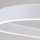 Pendule, Lustre suspendate - Lustra LED ovala iluminat sus si jos CARRARA alb