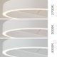 Pendule, Lustre suspendate - Lustra LED ovala iluminat sus si jos CARRARA alb