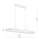 Pendule, Lustre suspendate - Lustra LED ovala iluminat sus si jos CARRARA alb
