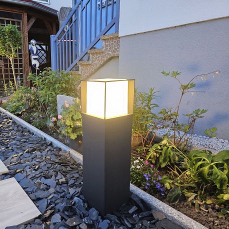 Stalpi - Stalp de exterior IP44 HENRY antracit H-60cm