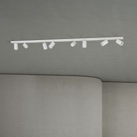 Plafoniere cu spoturi, Spoturi aplicate - Plafoniera cu 8 Spoturi stil minimalist modern SEAN alb
