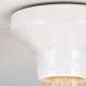 Plafoniere cu spoturi, Spoturi aplicate - Mini Plafoniera din ceramica alba FROST