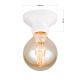 Plafoniere cu spoturi, Spoturi aplicate - Mini Plafoniera din ceramica alba FROST