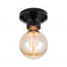 Mini Plafoniera din ceramica neagra FROST