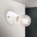 Mini Aplica perete din ceramica alba FROST