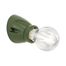Mini Aplica perete din ceramica verde FROST