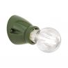 Mini Aplica perete din ceramica verde FROST