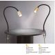 Lampi birou - Lampa cu sistem de prindere masa, flexibila cu spot GU10 DOTTY negru