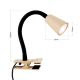 Lampi birou - Lampa cu clema, flexibila cu spot GU10 DOTTY khaki