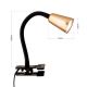 Lampi birou - Lampa cu clema, flexibila cu spot GU10 DOTTY negru