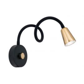 Aplica de perete flexibila cu spot GU10 DOTTY negru