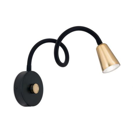 Aplice cu Spot - Aplica de perete flexibila cu spot GU10 DOTTY negru