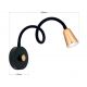 Aplice cu Spot - Aplica de perete flexibila cu spot GU10 DOTTY negru