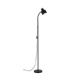 Lampadare - Lampa de podea cu spot directionabil Gili negru mat