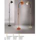 Lampadare - Lampa de podea cu spot directionabil Gili rosu coral
