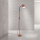 Lampadare - Lampa de podea cu spot directionabil Gili rosu coral