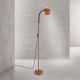 Lampadare - Lampa de podea cu spot directionabil Gili rosu coral