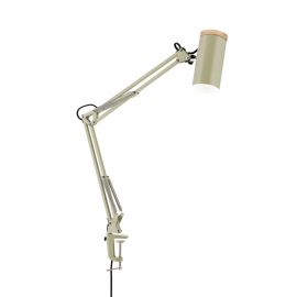 Lampi birou - Lampa cu brat articulat si sistem de prindere masa, Gili verde deschis