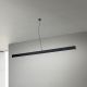 Pendule, Lustre suspendate - Lustra liniara aplicata/ suspendata LED CCT PALKKI 113cm, negru