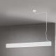 Pendule, Lustre suspendate - Lustra liniara aplicata/ suspendata LED CCT PALKKI 113cm, alb
