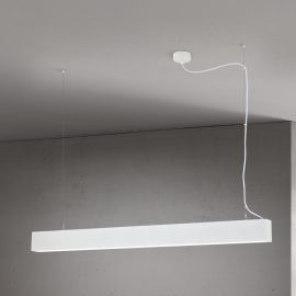 Lustra liniara aplicata/ suspendata LED CCT PALKKI 113cm, alb