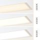 Pendule, Lustre suspendate - Lustra liniara aplicata/ suspendata LED CCT PALKKI 113cm, alb